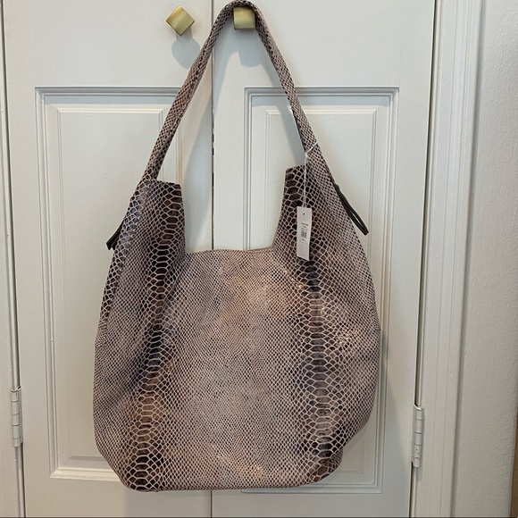 Handbags - The royal standard- adrianne python print leather handbag